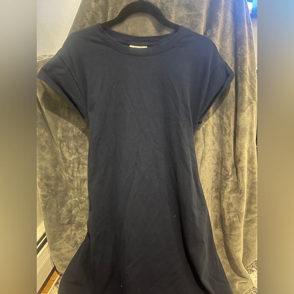 Navy Blue on 34th Short Sleeve Sundress